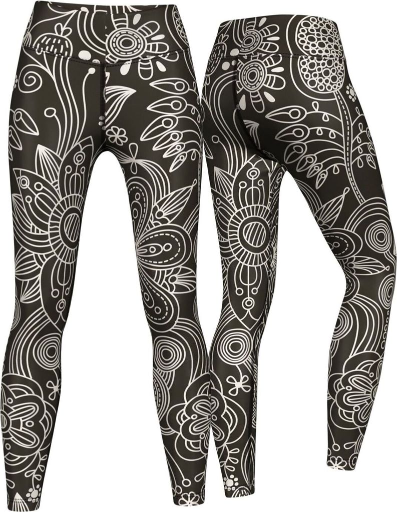 Henna Passion Leggings sehr dehnbar für Sport,Yoga, Gymnastik, Training, Tanzen & Freizeit, Größe:S