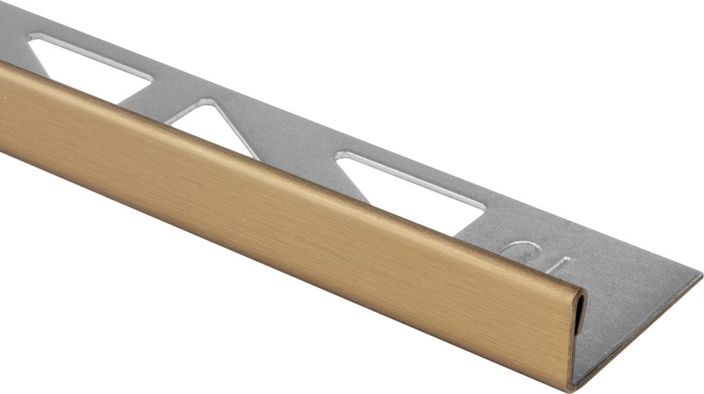 L-Profil Edelstahl Fliesenprofile V2A L250cm 10mm Gold gebürstet
