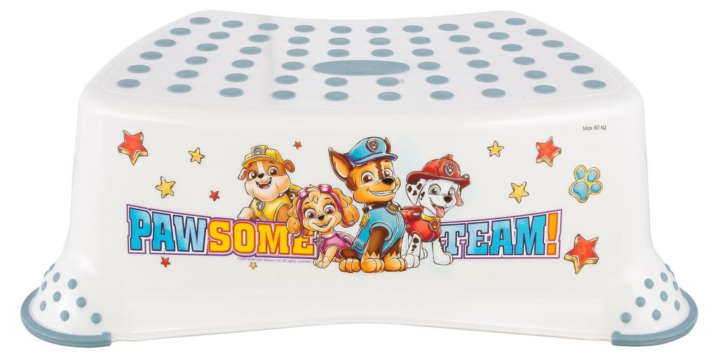 keeeper Paw Patrol Tritthocker, Anti-Rutsch, für 3-14 Jahre, Tomek, Weiß