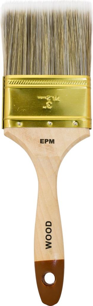 Englische Flache Holzbürste 76 Mm - 3' - E-300-1209