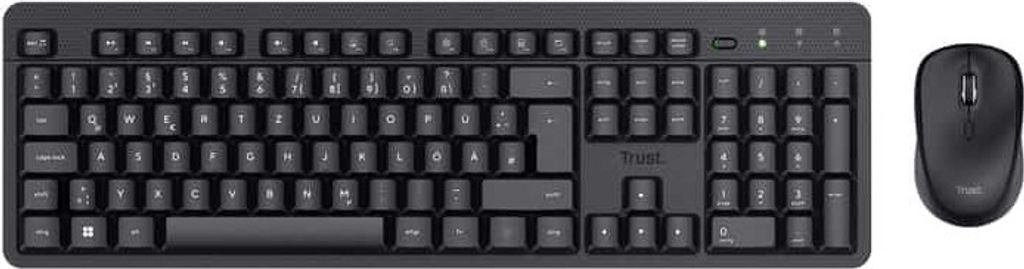 Trust TKM-360 Tastatur Maus enthalten RF Wireless QWERTZ Deutsch Schwarz (25357)