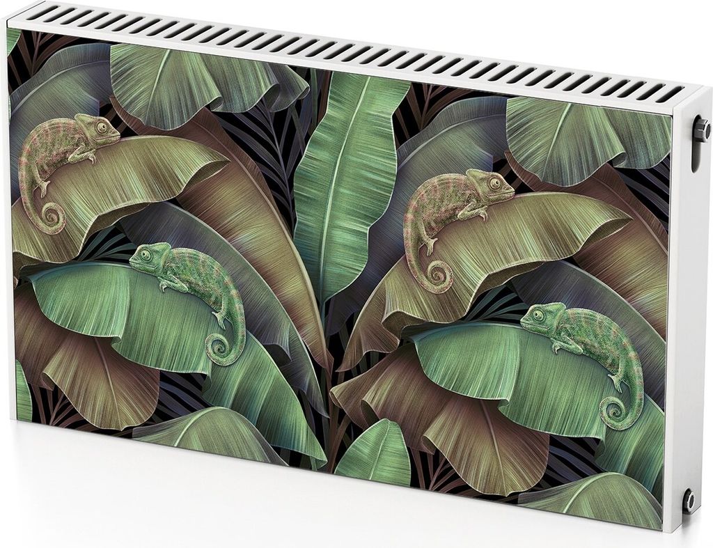 Chamäleon – Magnetische Heizkörperabdeckung – 100x60 cm – Magnet Heizkörperabdeckung – 3D Würfel – Heizkörperverkleidung – Magneti...