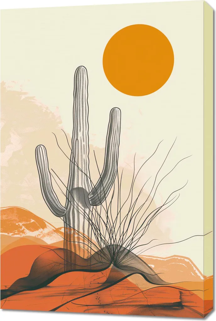 Offerta Quadro 60x90 Deserto - Stampa Tela Alta Qualità Arredamento