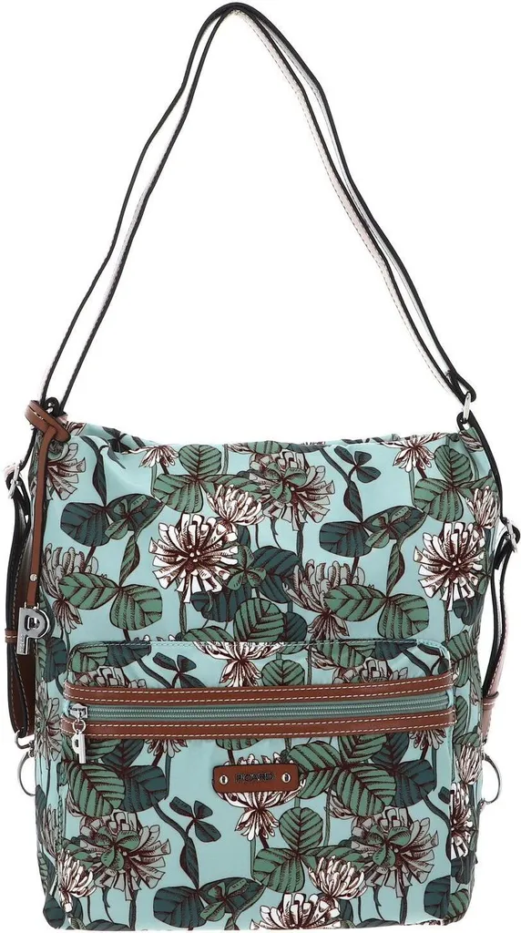 Picard Sonja Flowerbed Turchese - Test Borsa Zaino Nylon Multiuso