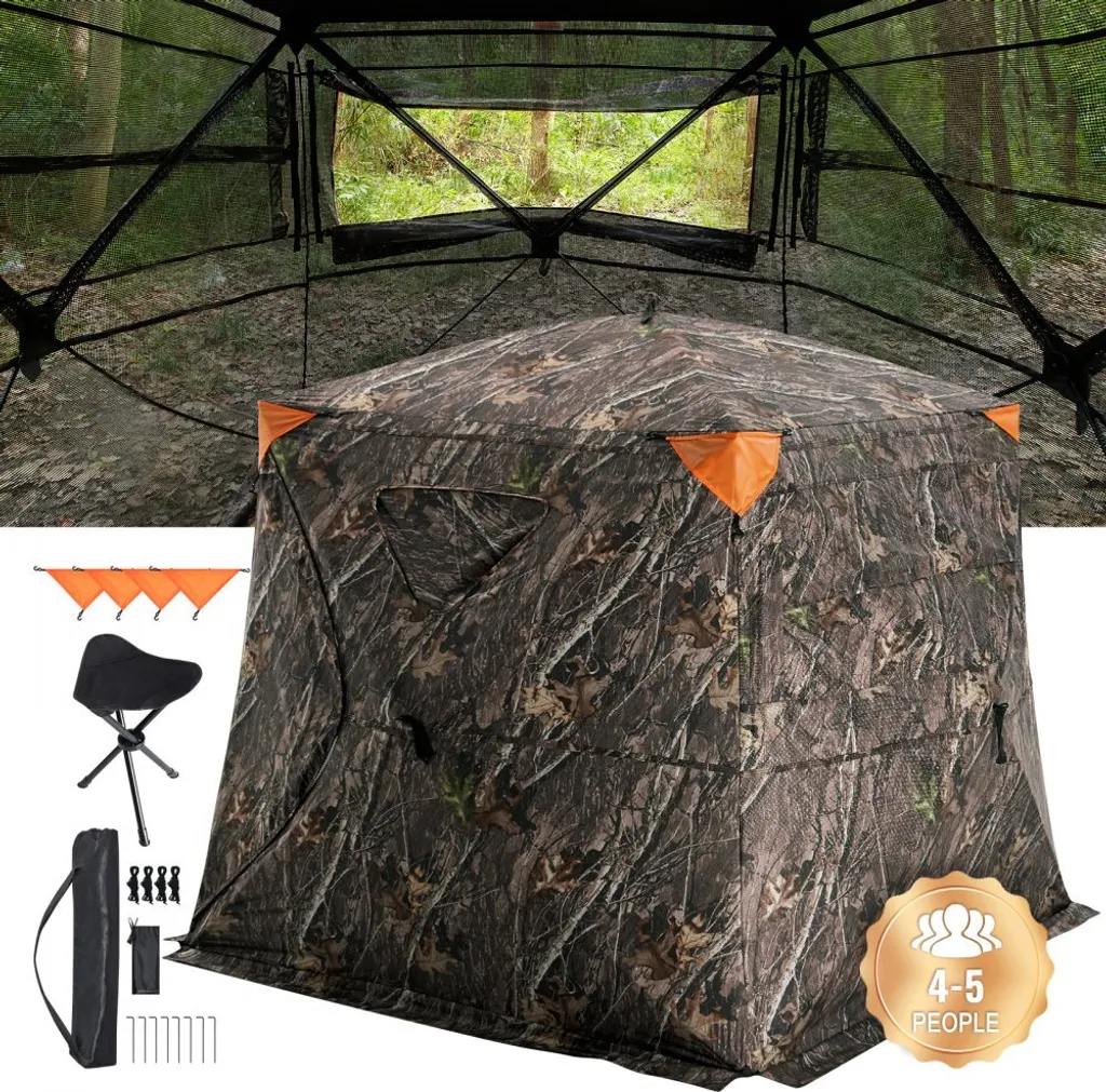 Écran de sol pour la chasse - Visibilité 270° et camouflage 178 cm
