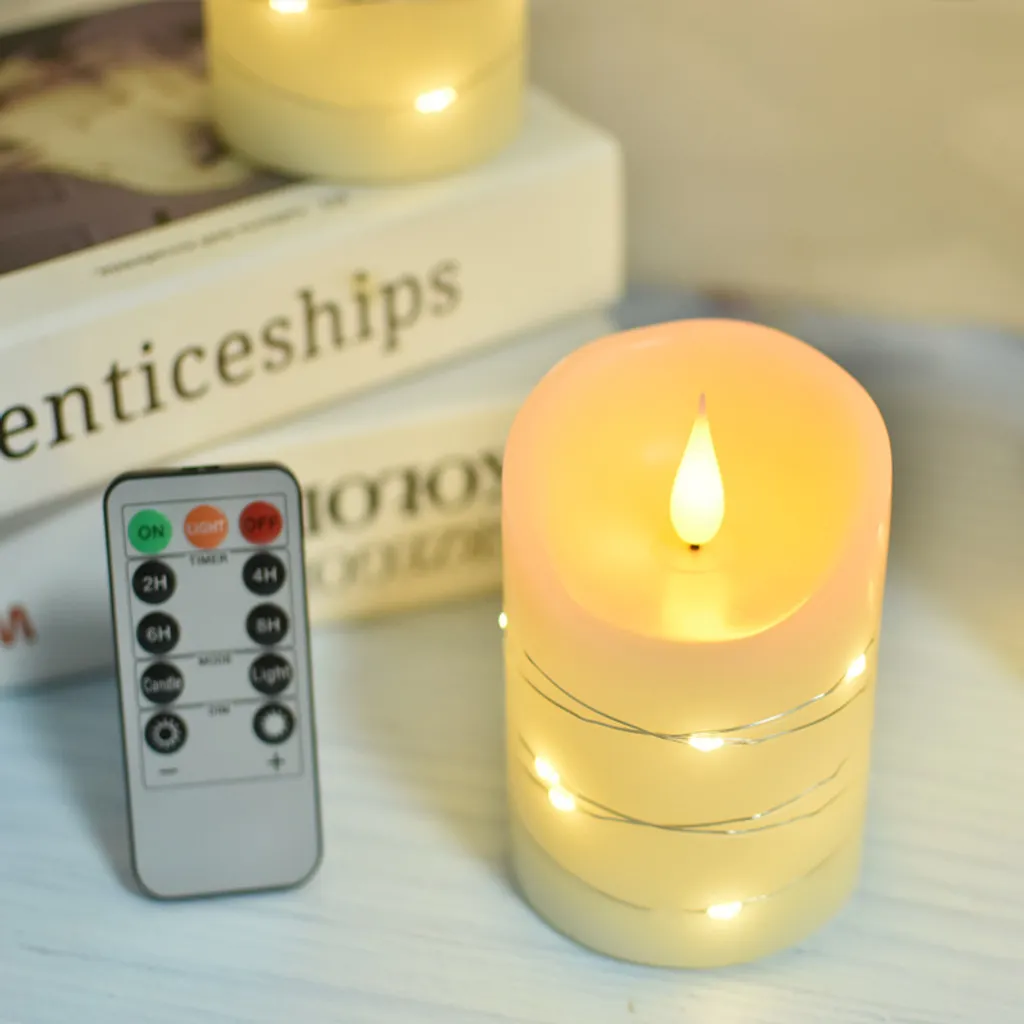 Atmosfera Party Perfetta: Set 3 Candele LED INF con Telecomando - 2
