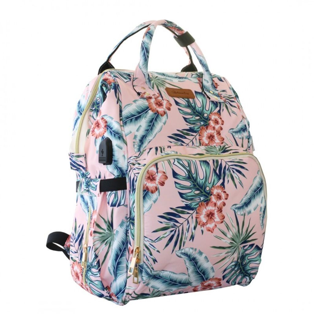 Tasche, Kinderwagen Organizer Rucksack für Mama Rosa 42x26x19cm PL152R