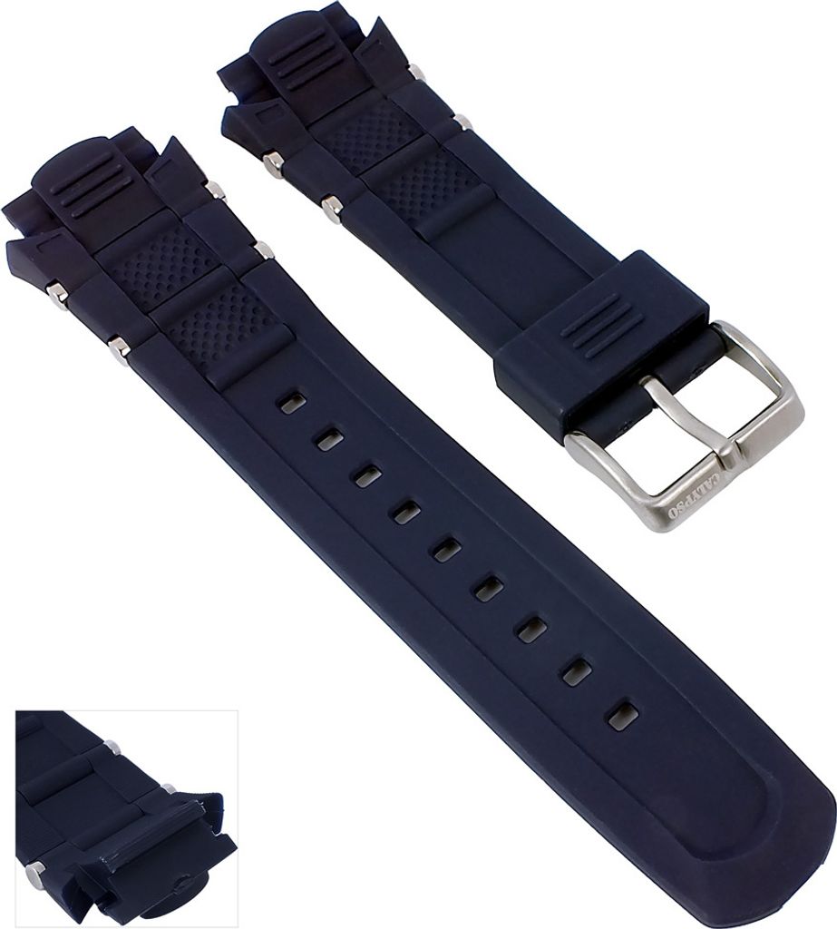 Calypso Watches Uhrenarmband Kunststoff für alle K5560, Farbe:dunkelblau