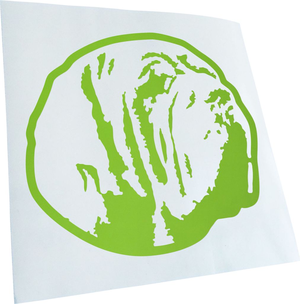 Kiwistar - Autoaufkleber - mastiff Hund - Lindgrün - 30x27cm - Aufkleber für Auto, Laptop, Fahrrad, LKW, Motorrad mehrfarbig JDM Decal Racing