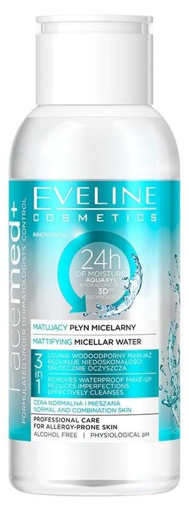 Eveline Cosmetics Facemed+ – reinigendes, feuchtigkeitsspendendes Mizellenwasser – 14er Karton