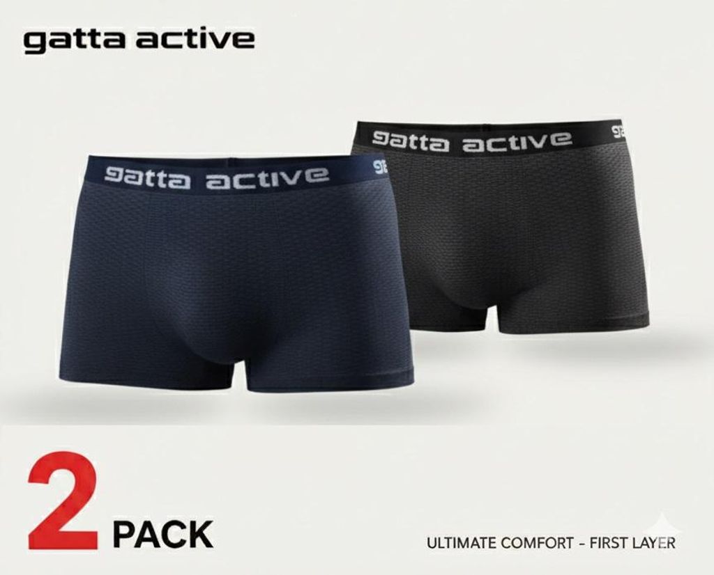 Gatta Active, Sport Boxershorts Herren, Sport Unterhosen Männer, 2er Set, M