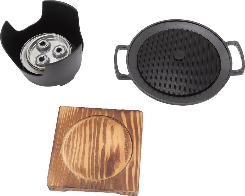 Barbecue à charbon portable style japonais avec grille de cuisson 24cm