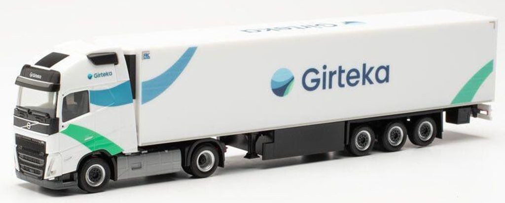 VOLVO 4x2 FH Gl. Xl mit 3-Achs-Anhänger GIRTEKA weiß