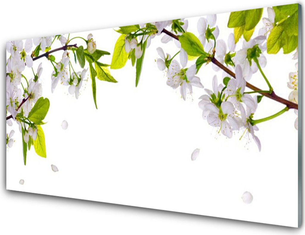 Acrylglasbilder 100x50 Wandbild Druck Blumen Blätter Natur