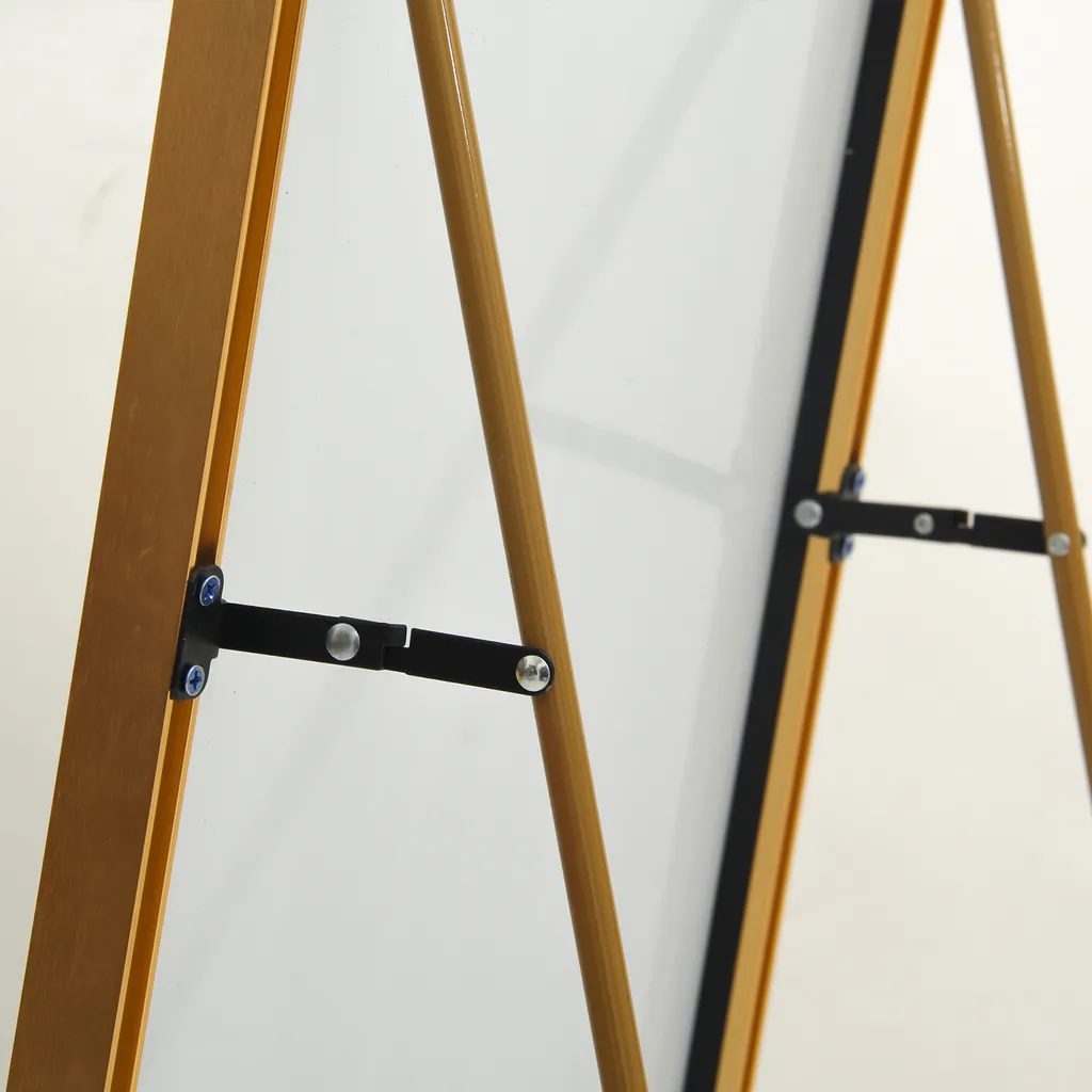 Specchio in Alluminio Oro 150x40 cm - Riflesso Nitido e Struttura Solid - 9