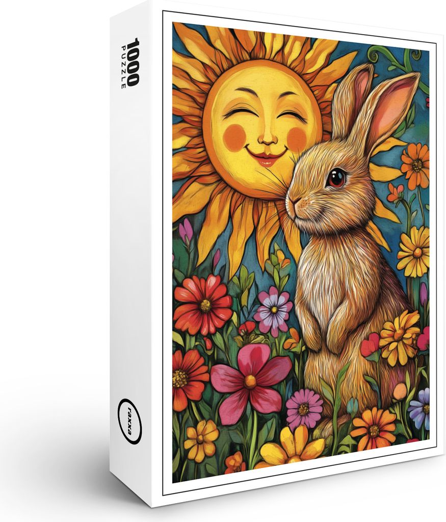 raxxa Premium-Puzzle "Schnuffel der Sonnen-Hase", 1000 Teile