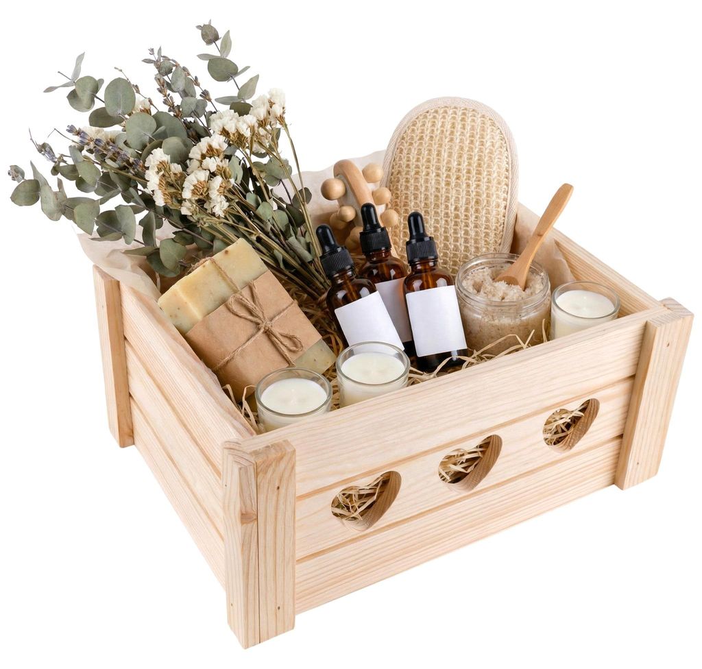 Creative Deco Grote decoratieve houten kist, 32 x 20 x 13 Productafbeelding 