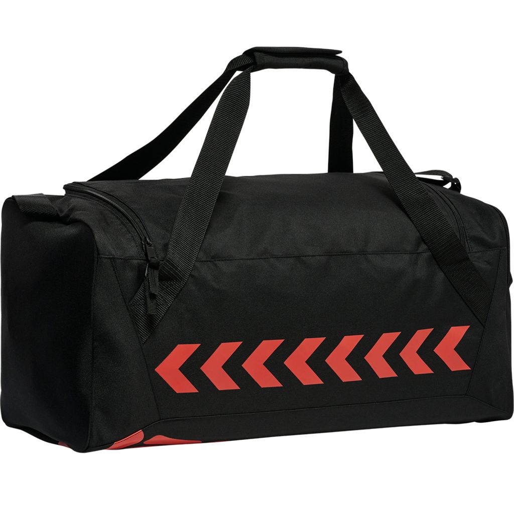 HUMMEL hmlACTION SPORTS BAG, BLACK/CHERRY TOMATO, S Produktbild 