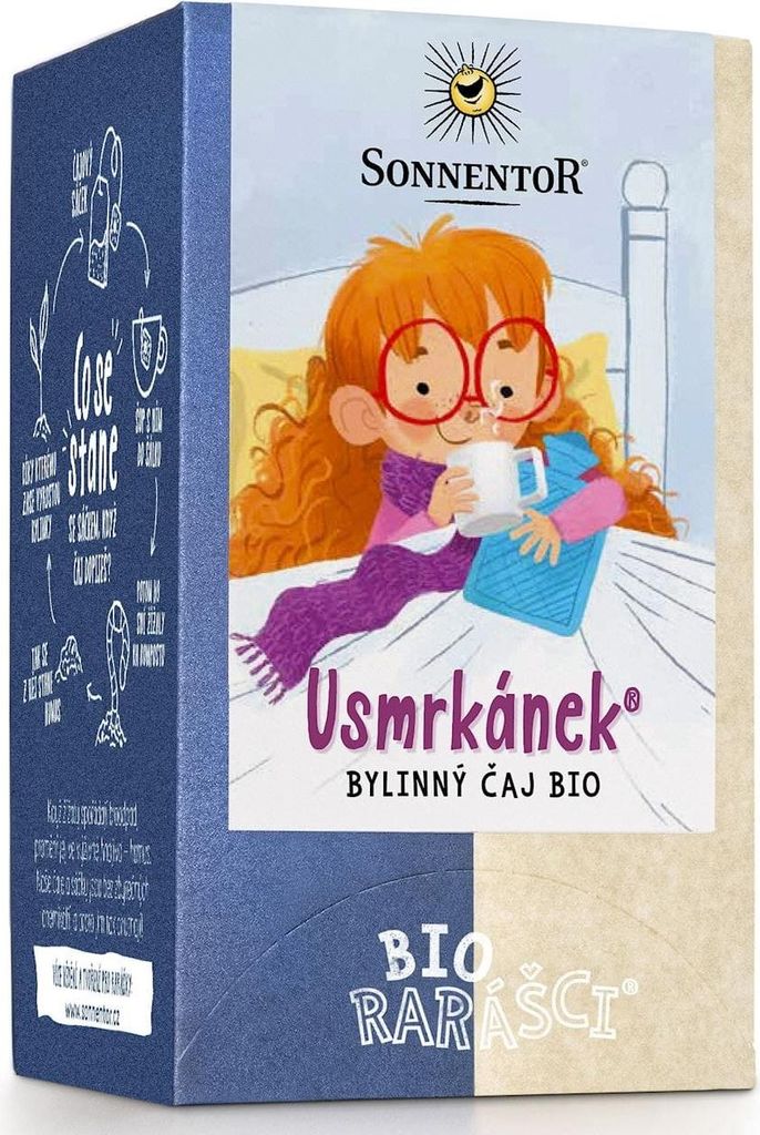 KRÄUTERTEE (SHOO, FLU!) FÜR KINDER, EMPFOHLEN BEI GRIPPE AB DEM 12. MONAT, (18 x 1,2 g) 21,6 g – SONNENTOR