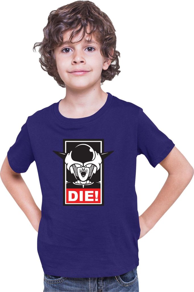 Kinder T-Shirt Dragon Anime Manga Ball Z Frieza 02, 3-4 Jahr - 104 / Dunkelblau