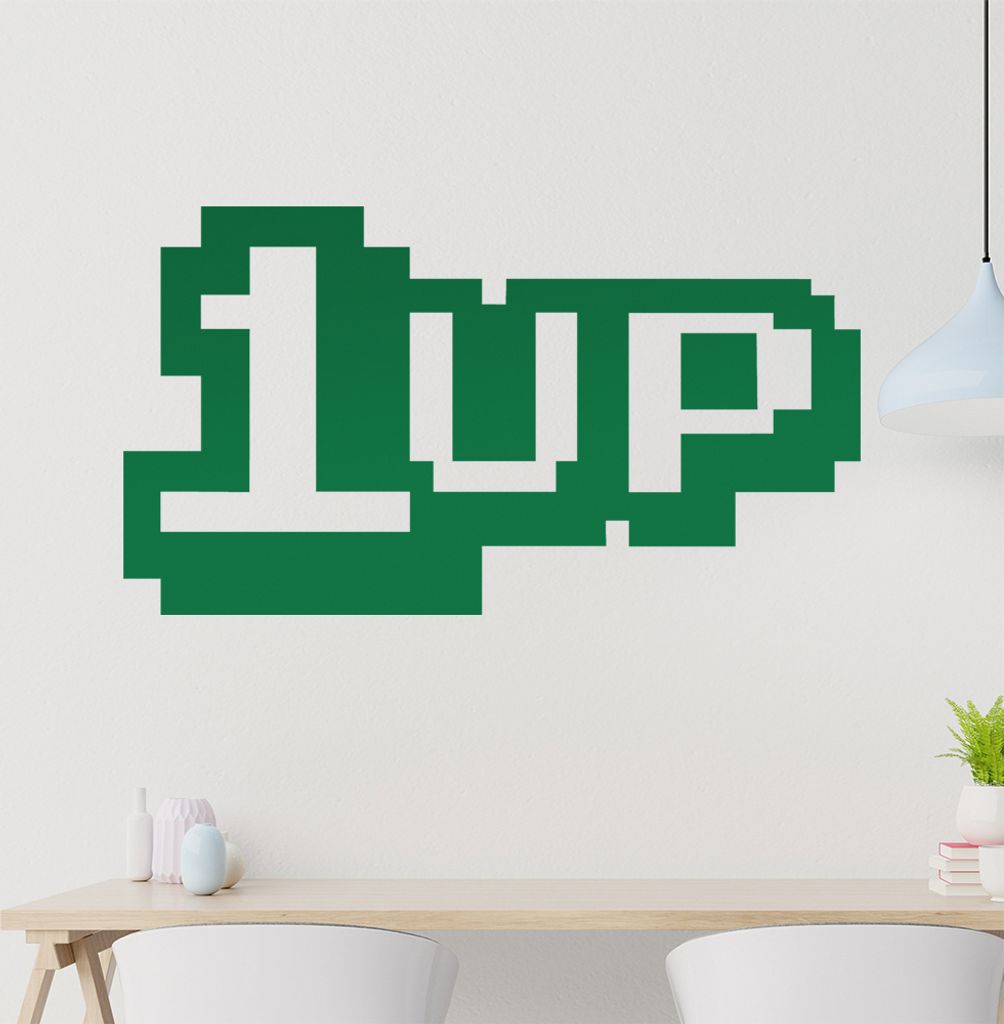 Level Up Wandtattoo in 6 Größen - Wandaufkleber Wall Sticker - Dekoration, Küche, Wohnzimmer, Schlafzimmer, Badezimmer