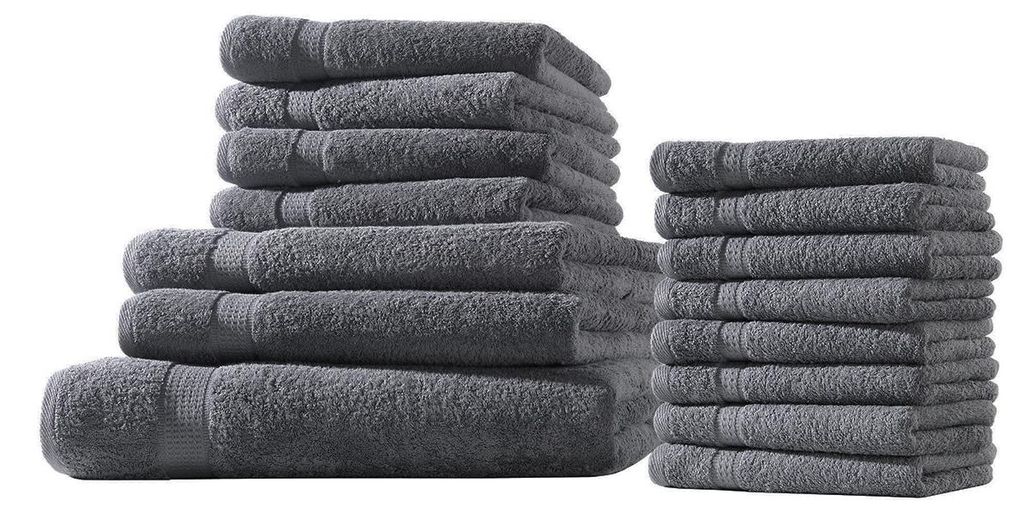 XXL-Set 15tlg Frotteetücher Elegance 100% Baumwolle 500 gsm Produktbild 