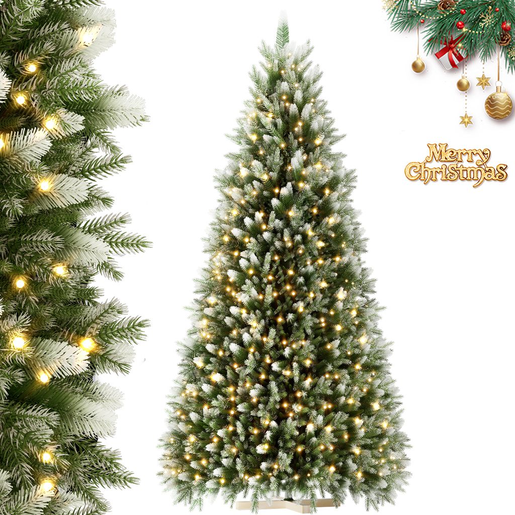 UISRBRT, kunstkerstboom van PVC/PE, 210 cm hoog, met Productafbeelding 