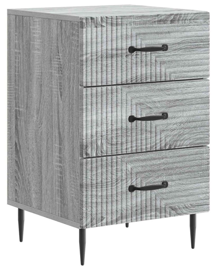 Nachttisch Graues Sonoma 43 x 41 x 66,5 cm Holzwerkstoff