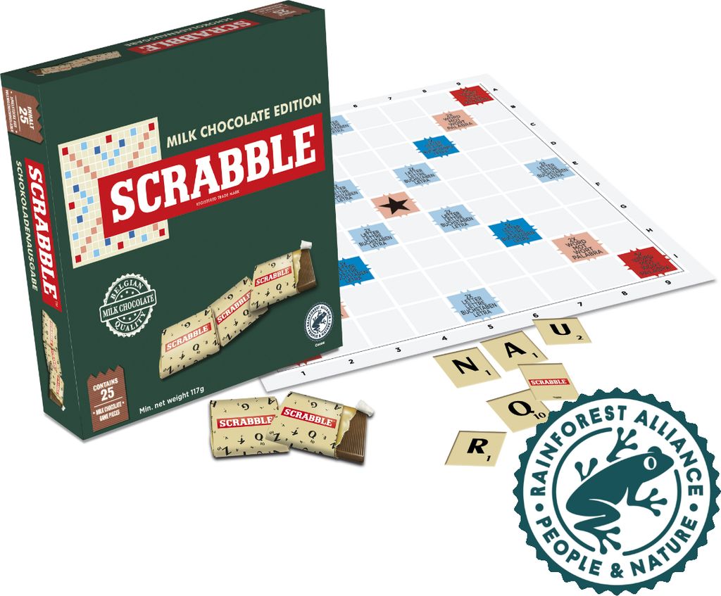 Scrabble lait édition jeu de chocolat au chocolat belge Image du produit 