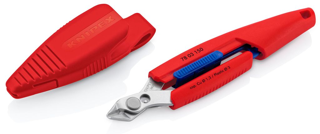 KNIPEX 78 03 150 V01 Slim Knips 150 mm mit Holster Produktbild 