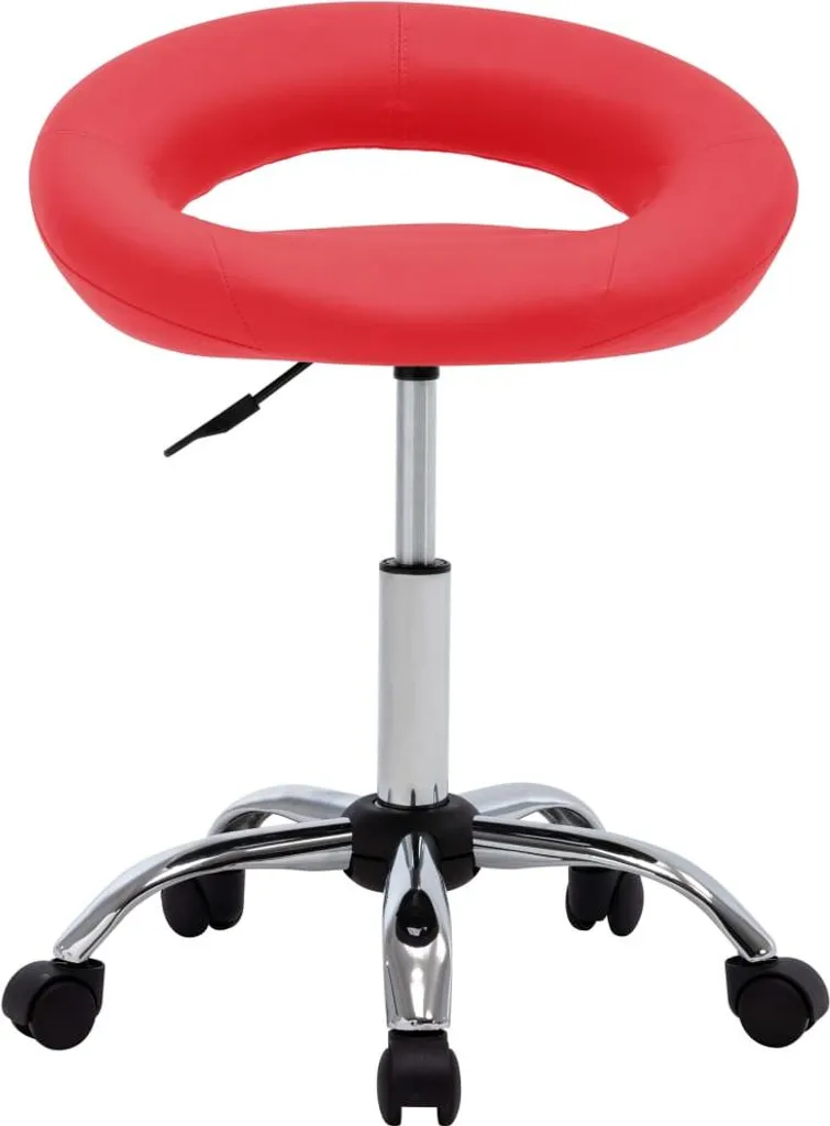 Sedia da Pranzo Girevole Rossa vidaXL in Similpelle: Eleganza Moderna