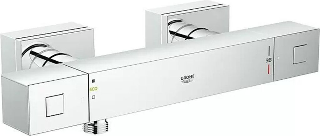 THM-Brausebatterie Grohtherm Cube 34488 eigensicher chrom