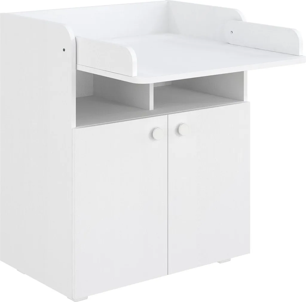Commode à Langer Blanche 70cm Plan Pliable MFC Shefa Kids 700 Gain Place