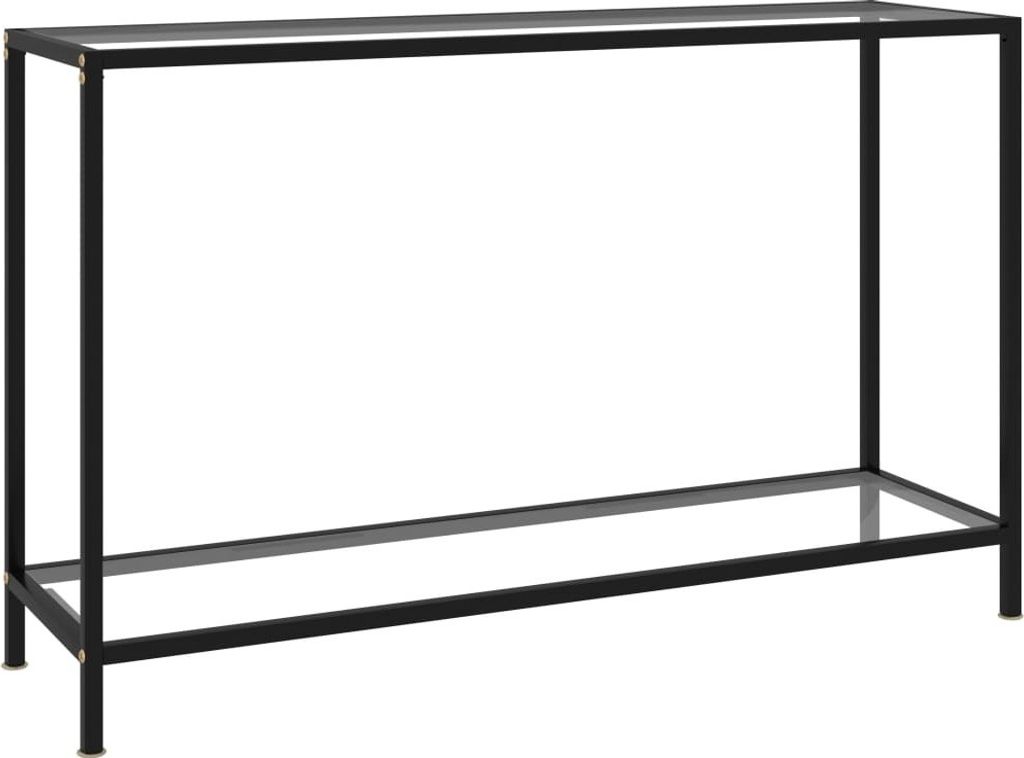 Stolik konsolowy, przezroczysty, 120x35x75 cm, szkło Zdjęcie produktu 