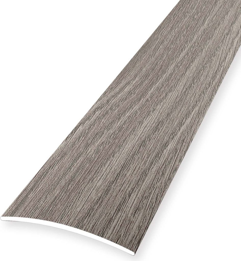 Übergangsschiene 4 x 30 x 900 mm Übergangsprofil Übergangsleiste Aluminium eloxiert Glatt Selbstklebend Eiche grau Küberit