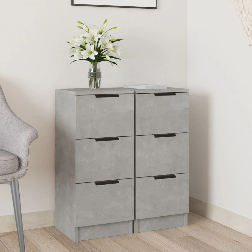 Trend Alert: Credenze 2 pz Grigio Cemento 30x30x70 BEI CLORIS - Must Have