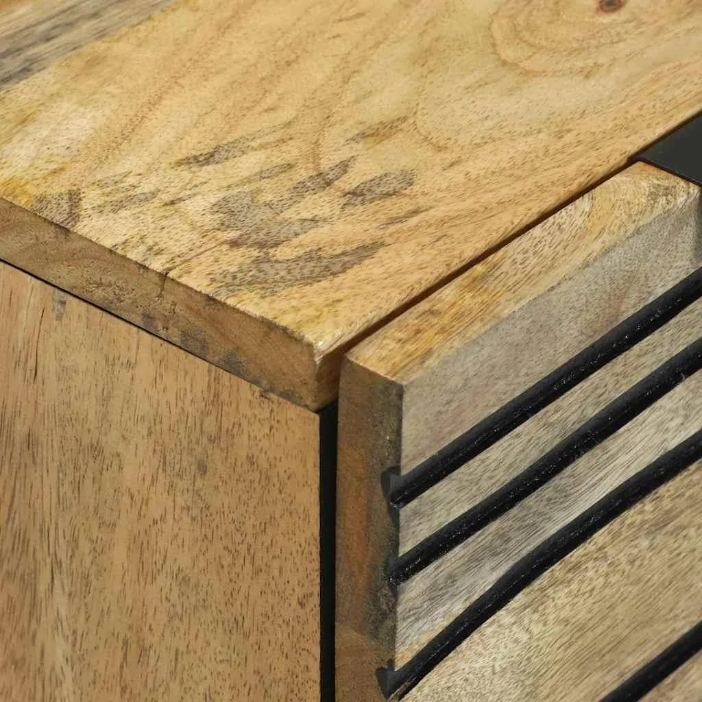 vidaXL Credenza Marrone 60 x 33.5 x 75 cm Legno massello di mango