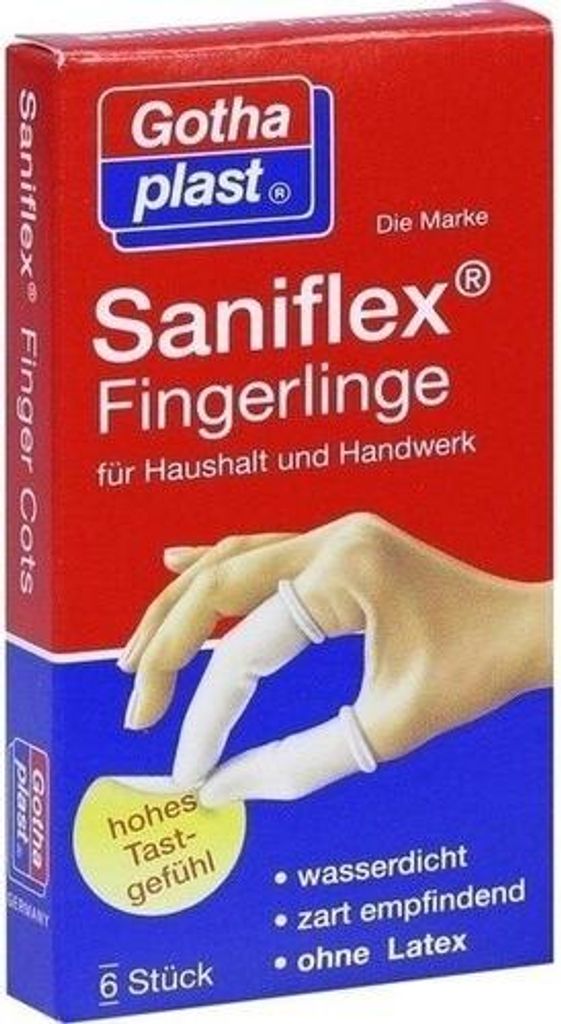 Gothaplast Fingerlinge Saniflex weiß 6 St.