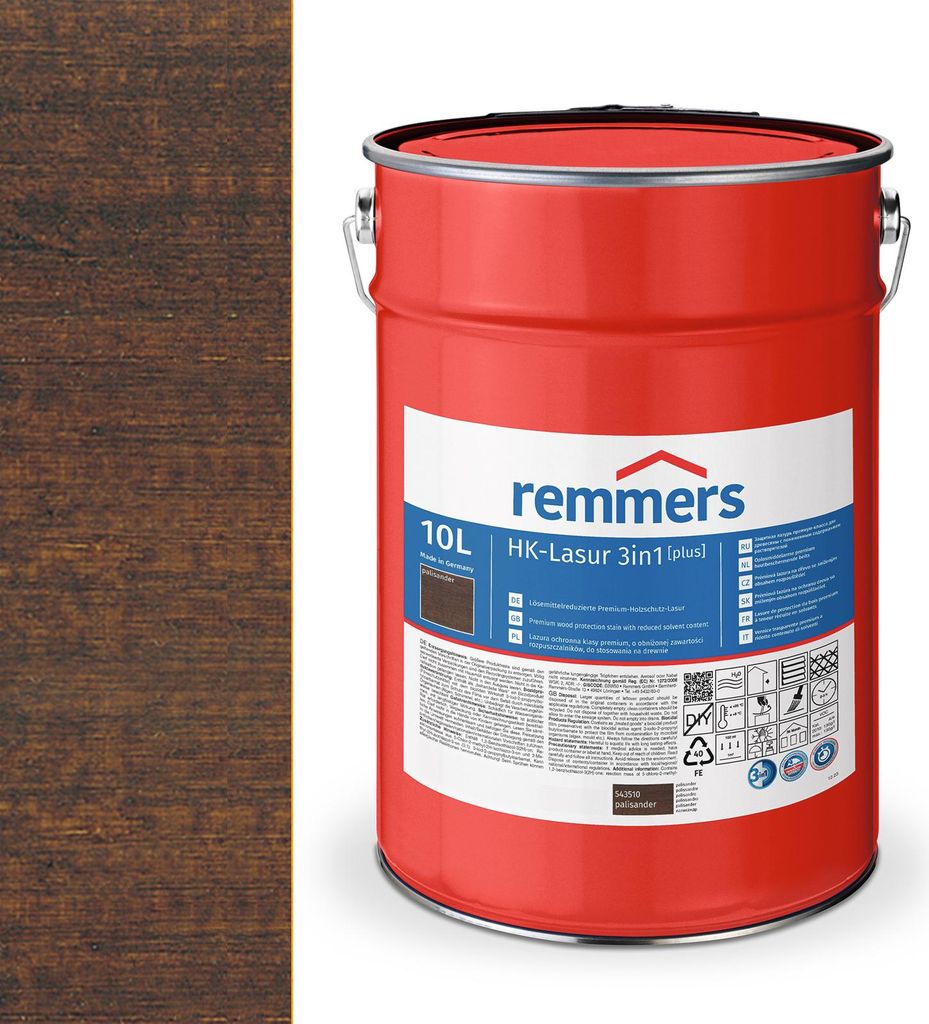 Remmers HK-Lasur 3in1 (plus) 10 L Eimer Palisander RC-720