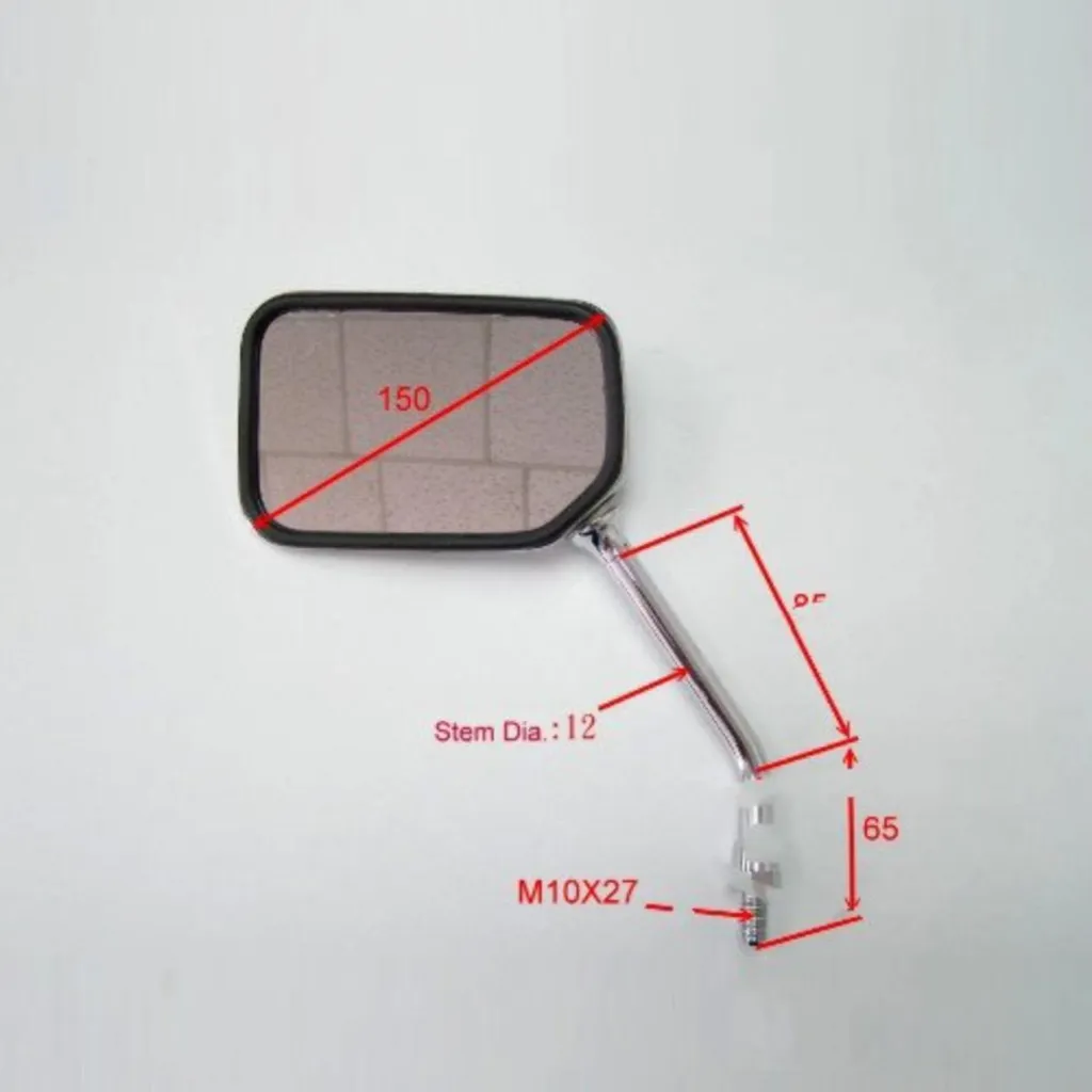 Rétroviseur droit JMT chromé pour Honda CBF 600 Hornet 2003-2013