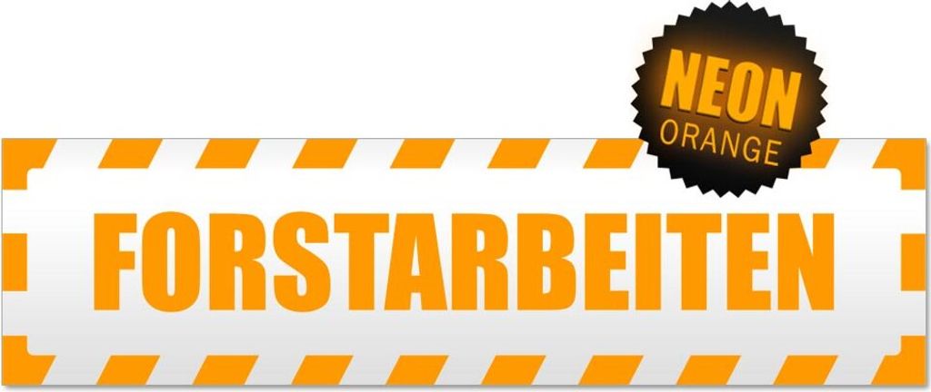 Forstarbeiten gestreift Magnetschild Schild magnetisch