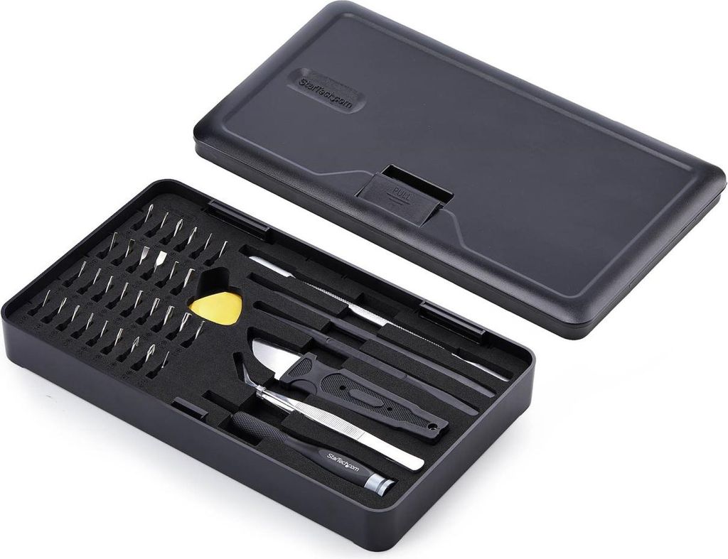 StarTech.com 40-tlg Computer-Reparaturset für Laptop/PC/Elektronik/Telefon, 30-Bit-Präzisionsschraubendreher Reparaturkit für Feinmechaniker, He...