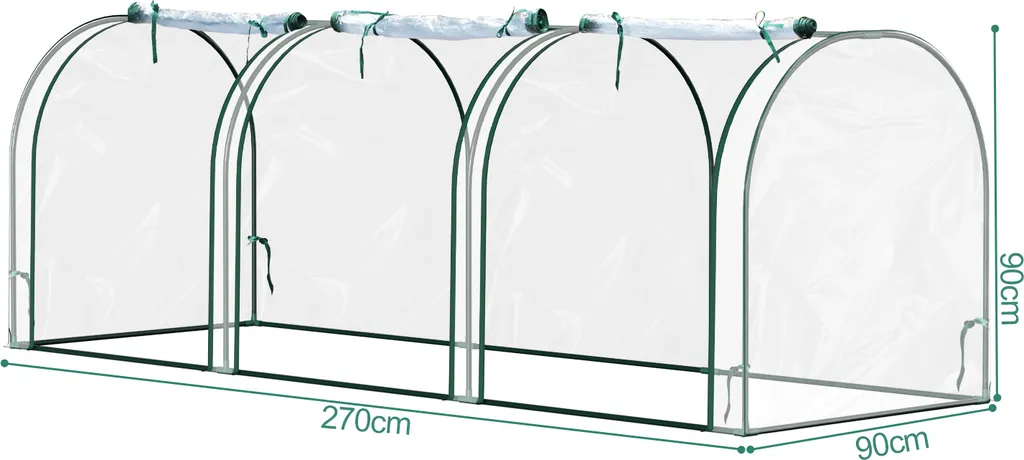 Clanmacy Serra Pomodori 270*90*90CM: PE 135g/m² Bianca Impermeabile