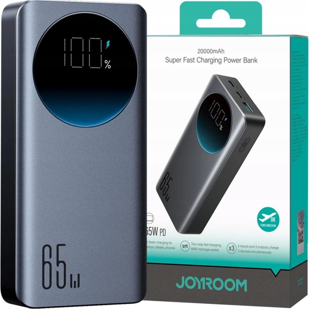 JOYROOM Išorinė baterija Power Bank Joyroom JR-PBF04 65W Image du produit 