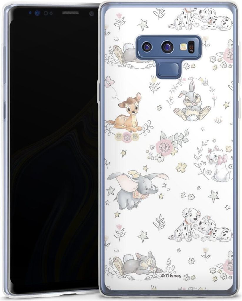 DeinDesign Slim Hülle für Samsung Galaxy Note 9 Silikon Case Ultra Dünn Handyhülle Bambi Disney Dumbo