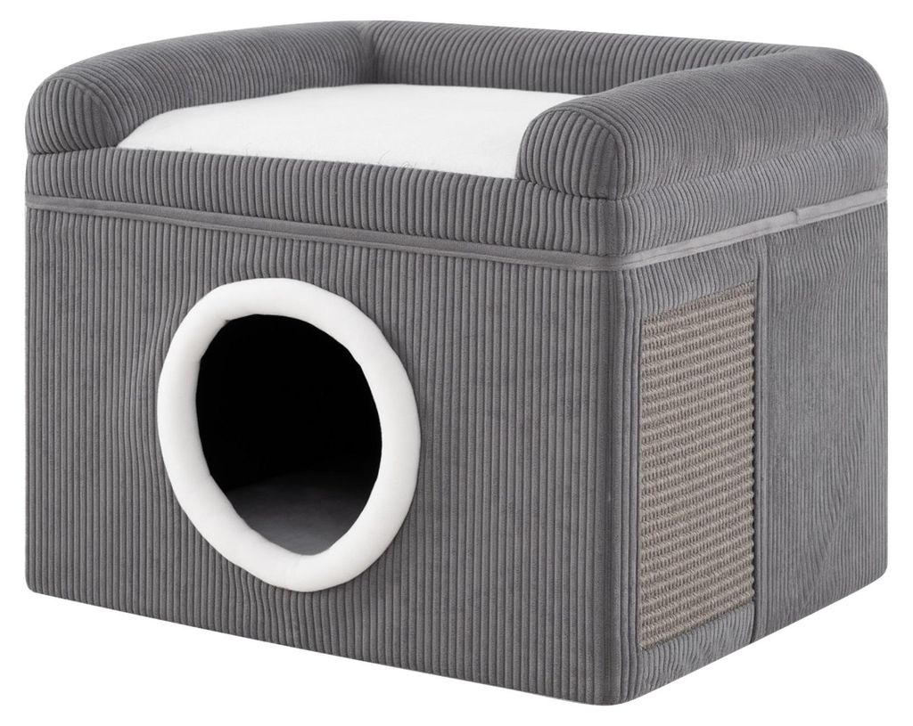 COSTWAY Maison pliable pour chat, grotte pour chat avec Image du produit 
