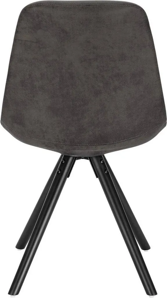 Lot 2 Chaises Salle à Manger Cozi Anthracite - Idéal Bureau Visiteur - 8