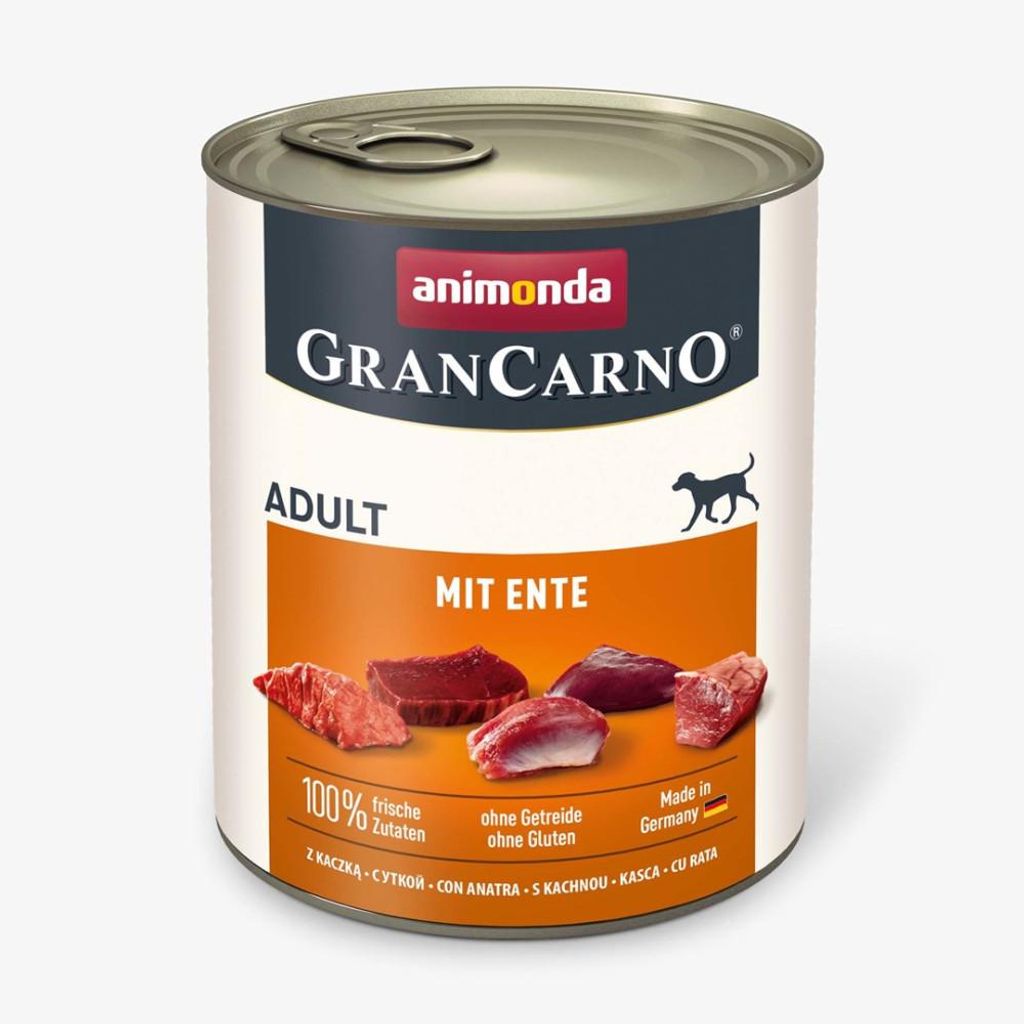 animonda GranCarno Adult mit Ente 800g, Adult, jede Rasse, Produktbild 