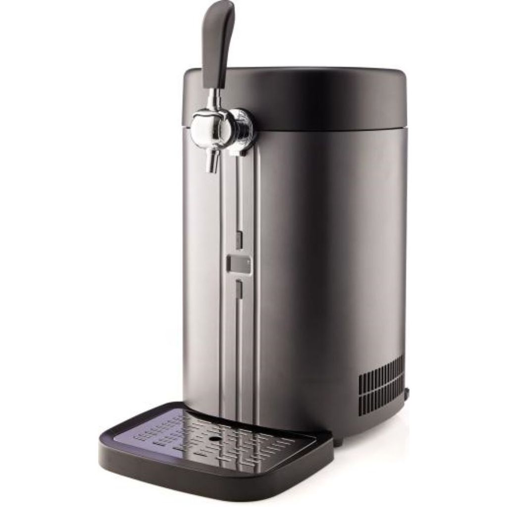 A product shot of a beer dispenser on a white background.
