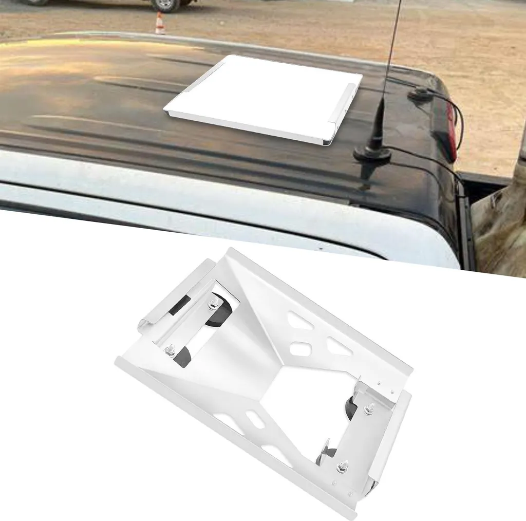 Support Plat pour Mini-Antenne en Acier Allié avec Fixation à Clipser - 10